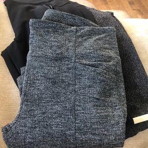 Athleta, Black/White, Herringbone, High Waist, Metro Leggings, M, Like New